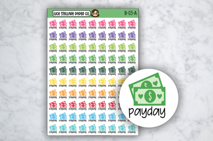 Payday Planner Stickers /B-03