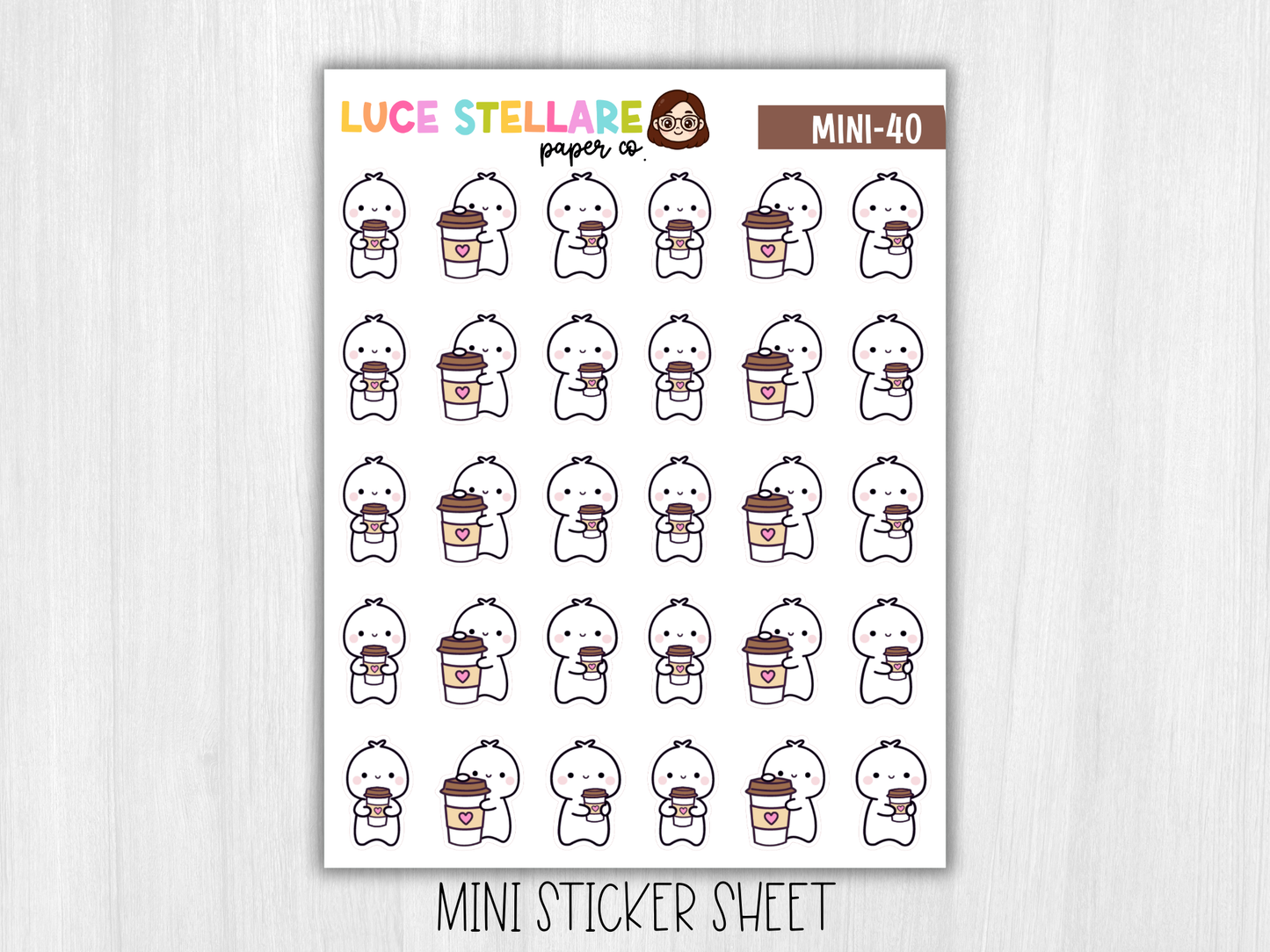 Coffee  Sticker Sheet / M-40