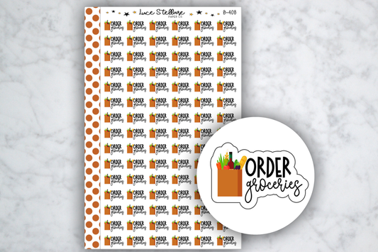 Order Groceries Stickers / B-408