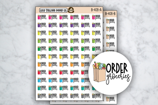 Order Groceries Stickers / B-408