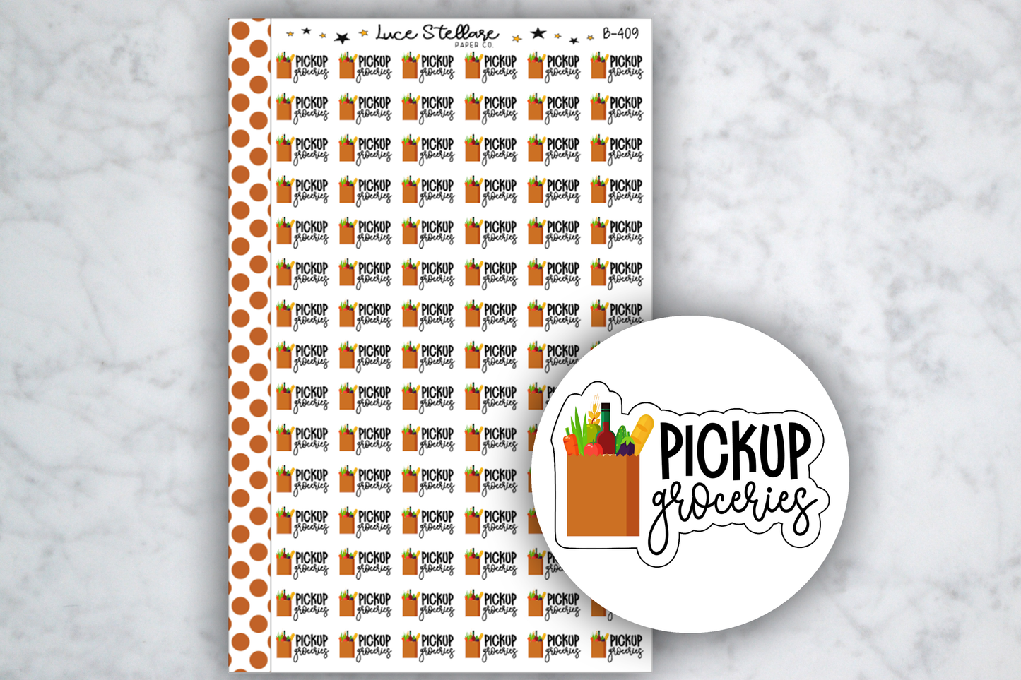 Pickup Groceries Stickers / B-409