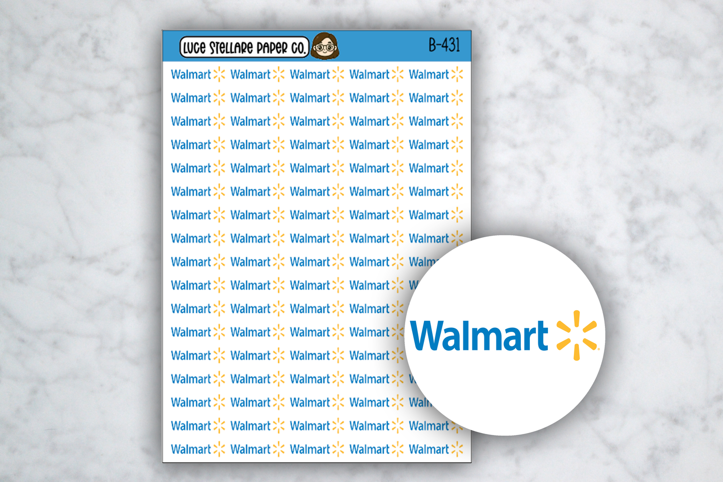 Walmart Icon Stickers / B-431