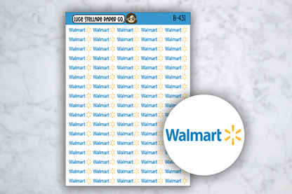 Walmart Icon Stickers / B-431