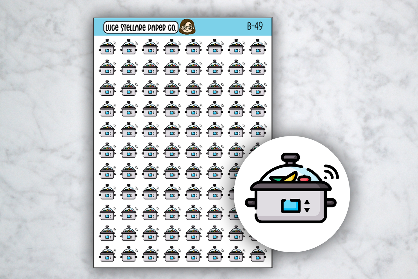 Slow Cooker Planner Stickers  / B-49