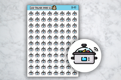 Slow Cooker Planner Stickers  / B-49