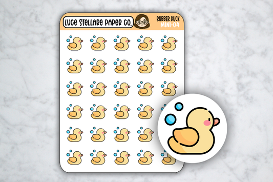 Rubber Duck Sticker Sheet / M-04