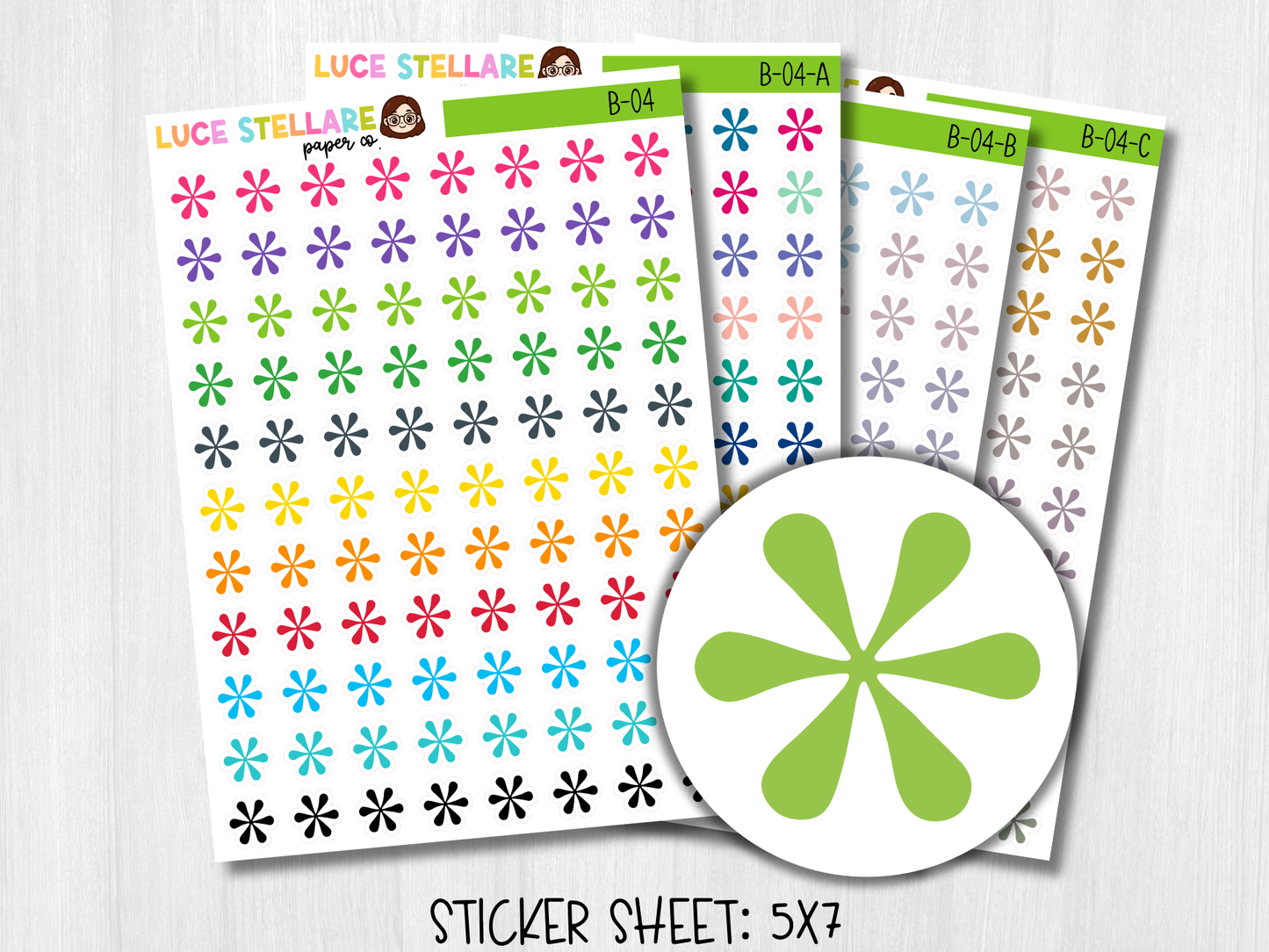 Asterisk Planner Stickers / B-04