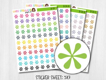 Asterisk Planner Stickers / B-04
