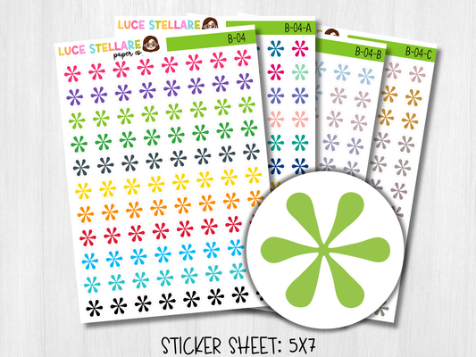 Asterisk Planner Stickers / B-04