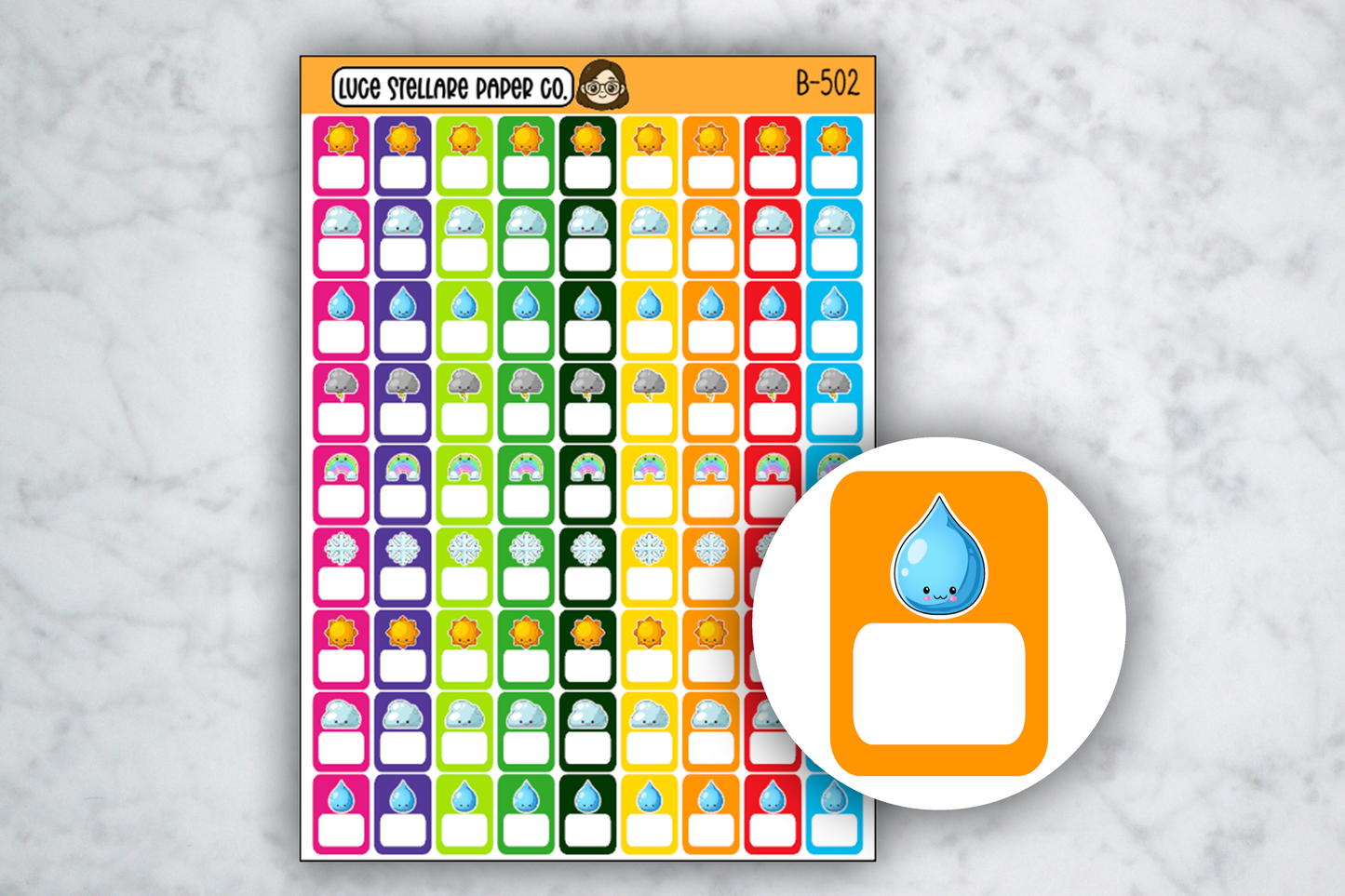 Weather Tracker Stickers / B-502