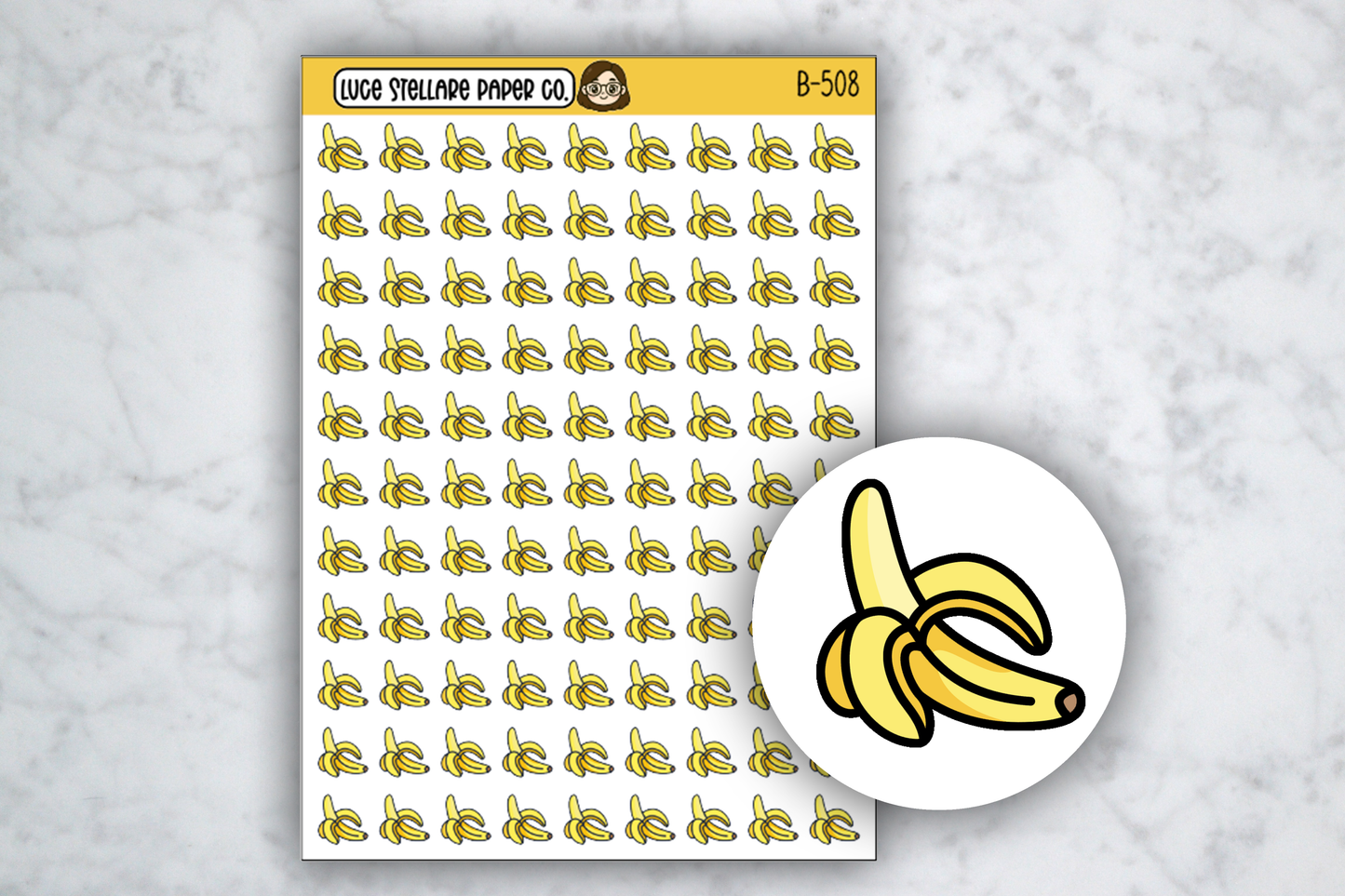 Banana Icon Stickers / B-508