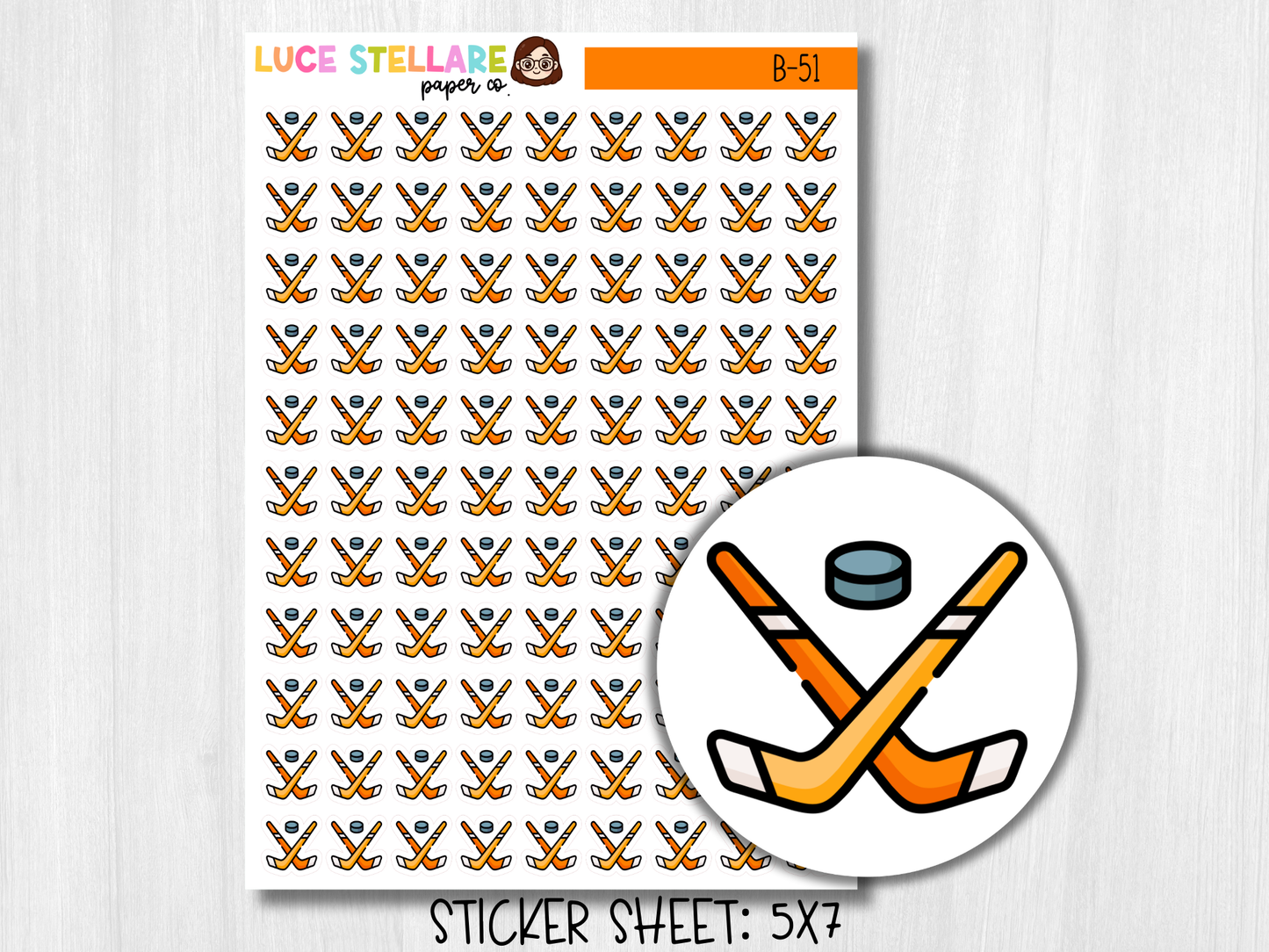 Hockey Icon Stickers / B-51