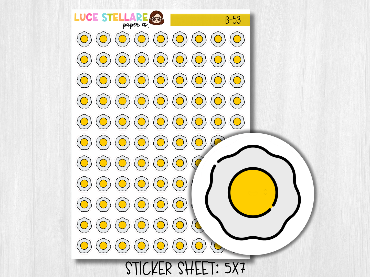 Egg Icon Stickers / B-53