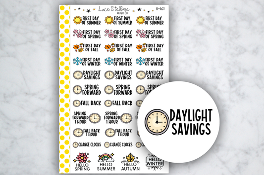 Daylight Savings  Stickers / B-621
