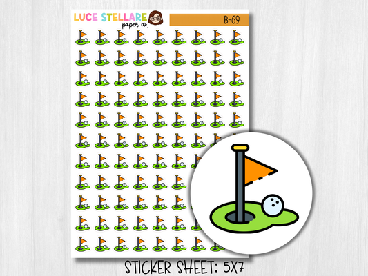 Golf Planner Stickers / B-69