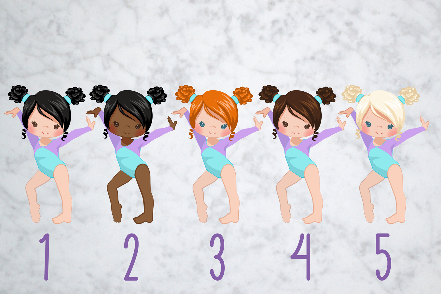 Gymnastics Reminder Stickers / B-703