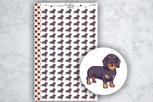 Dog Planner Stickers / Dachshund Stickers / B-704
