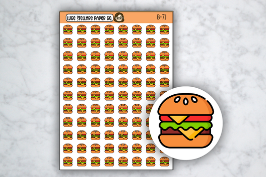 Hamburger Icon Stickers / B-71