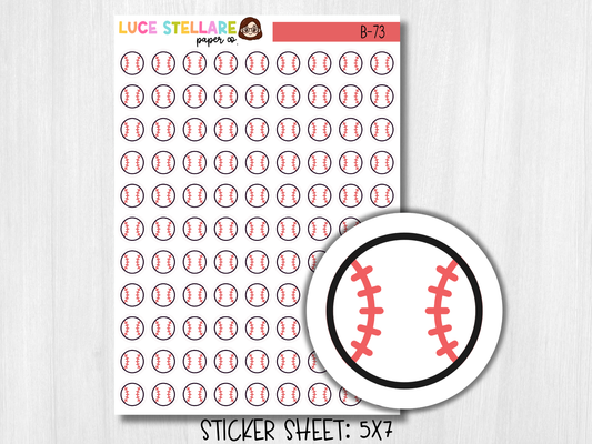Baseball Planner Stickers / B-73