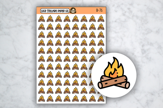 Bonfire Icon Stickers / B-76