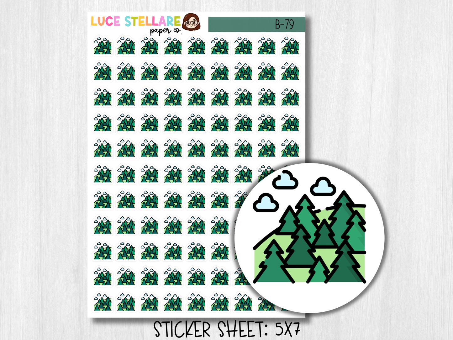 Forest Planner Stickers / B-79