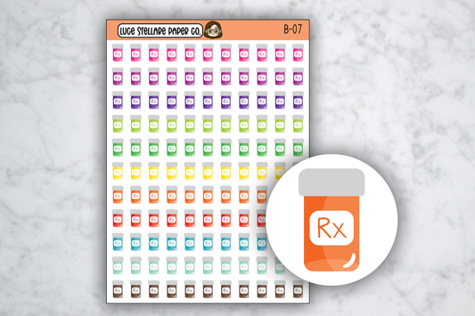 Medication Planner Stickers / B-07