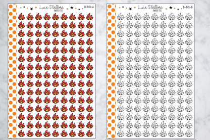 Flames Icon Stickers / B-801