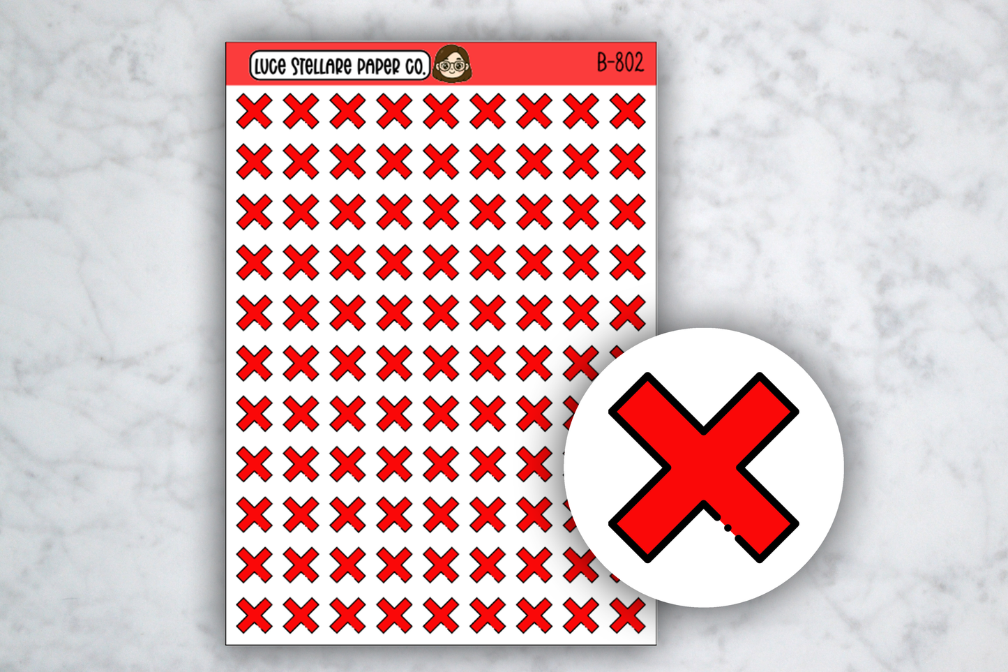 Cancelled Icon Stickers / B-802