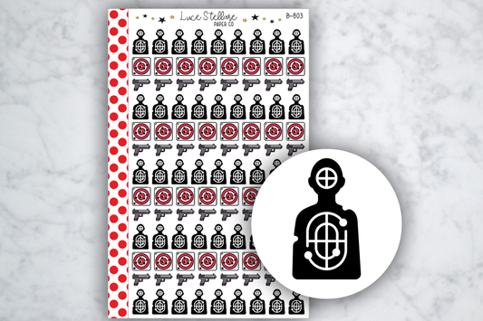 Target Practice Icon Stickers /B-803
