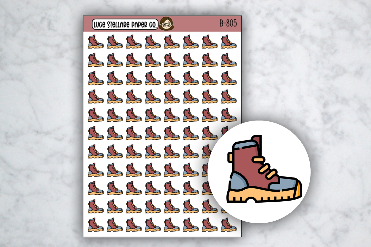 Hiking Icon Stickers / B-805