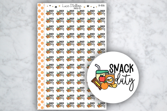Snack Duty Planner Stickers / B-806