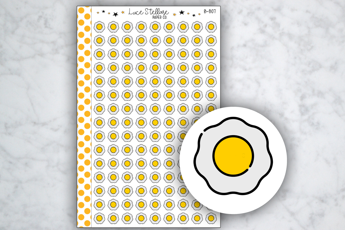 Egg Icon Stickers / B- 807