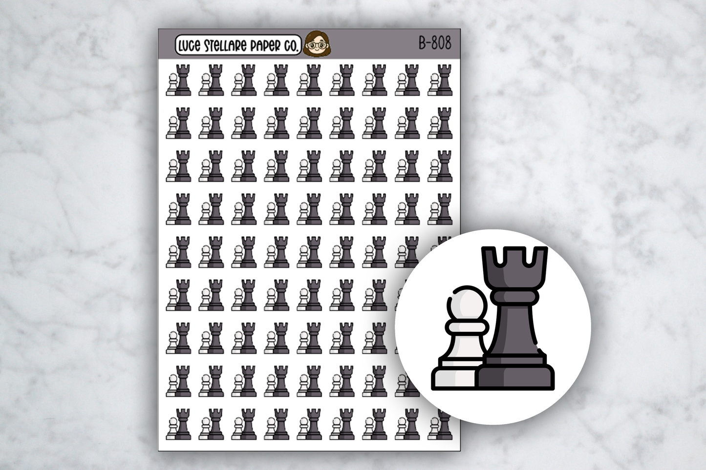 Chess Icon  Stickers /B-808