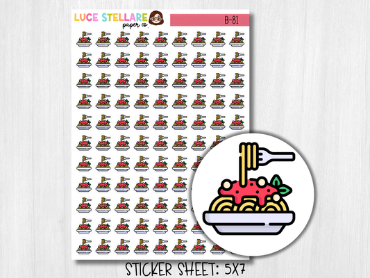 Pasta Planner Stickers / B-81