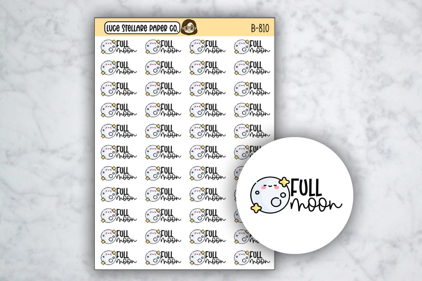 Full Moon Stickers / B-810