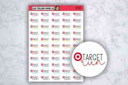 Target Run  Stickers / B-815