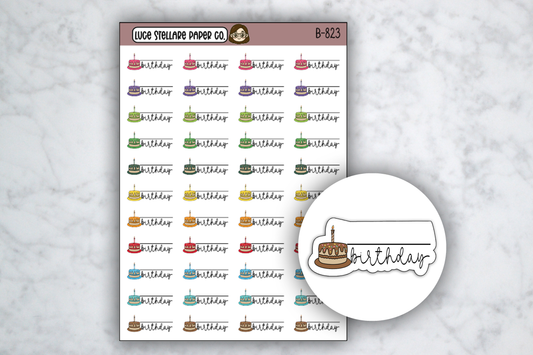 Birthday Tracker Stickers / B-823