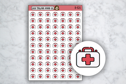 First Aid Kit Icon Stickers / B-826