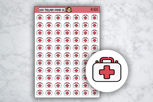 First Aid Kit Icon Stickers / B-826