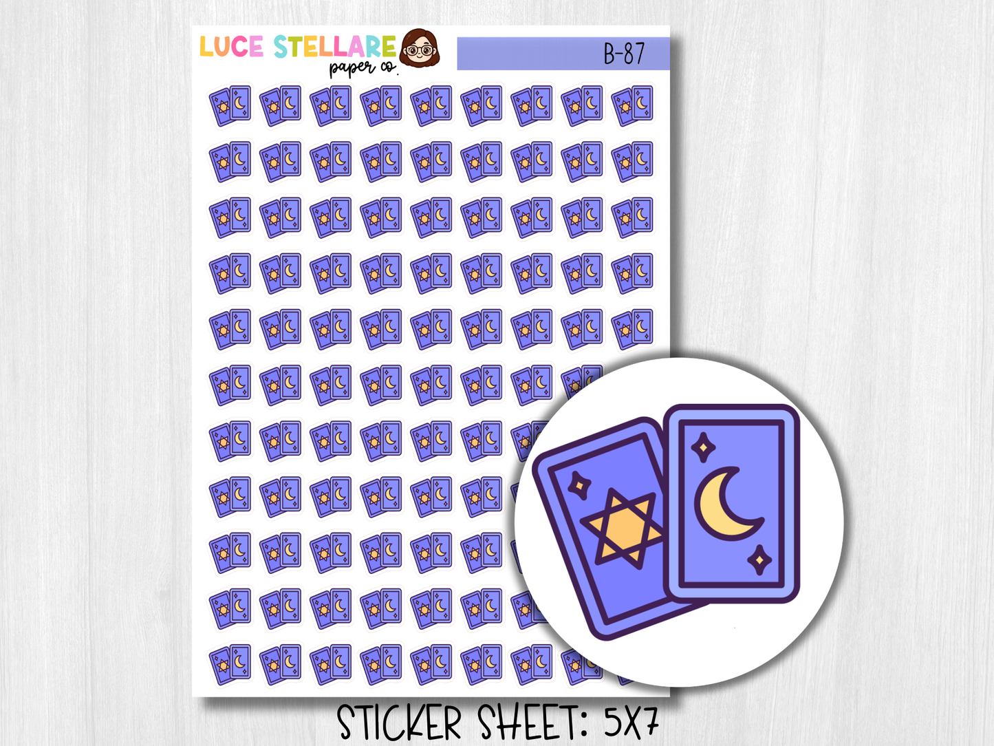 Tarot Cards Planner Stickers / B-87
