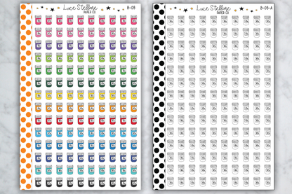 Medication Planner Stickers / B-08