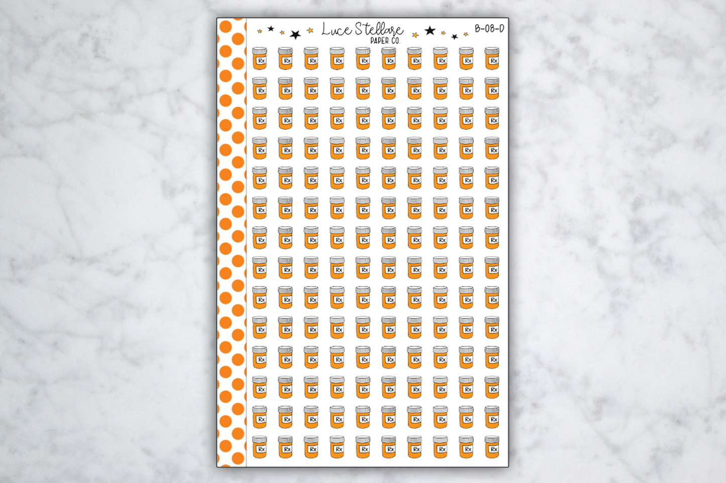 Medication Planner Stickers / B-08