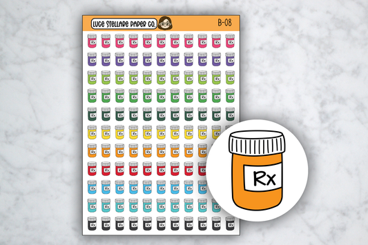 Medication Planner Stickers / B-08