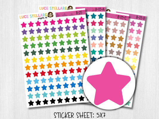 Star Icon Planner Stickers / B-05