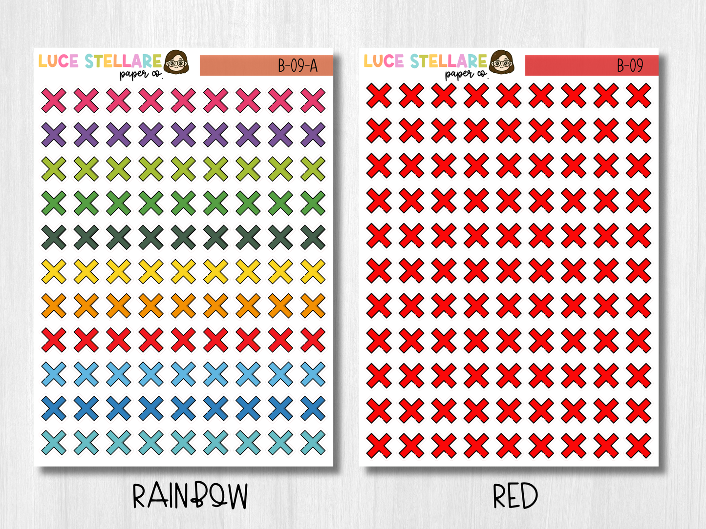 Cancelled Icon Stickers / B-09