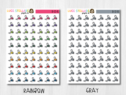 Vacuum Icon Planner Stickers / B-10