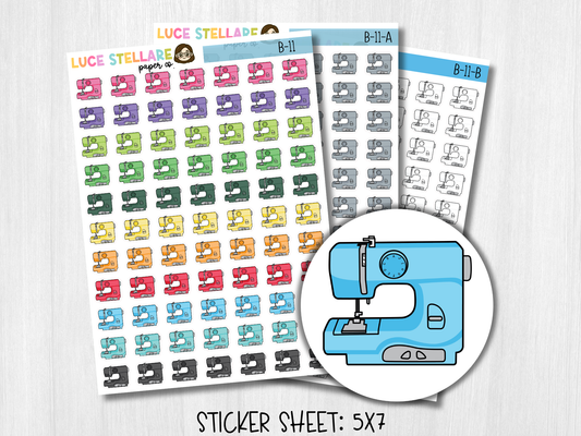 Sewing Machine Stickers / B-11