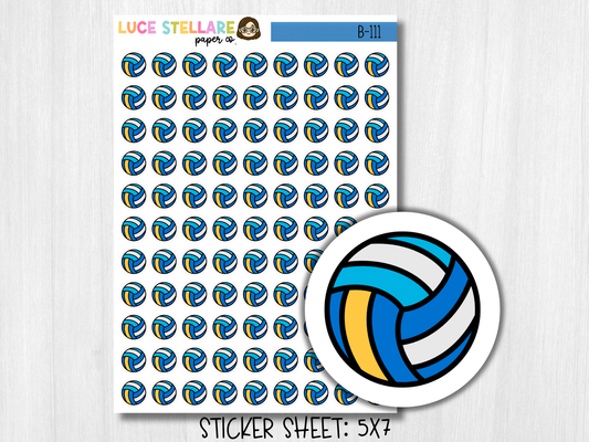 Volleyball Planner Stickers / B-111
