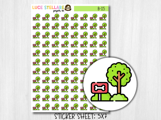 Dog Park Planner Stickers / B-115