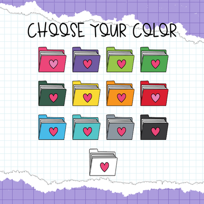 File Folder Planner Stickers / B-118